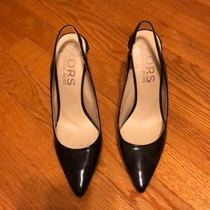 Michael Kors black heel with sling back